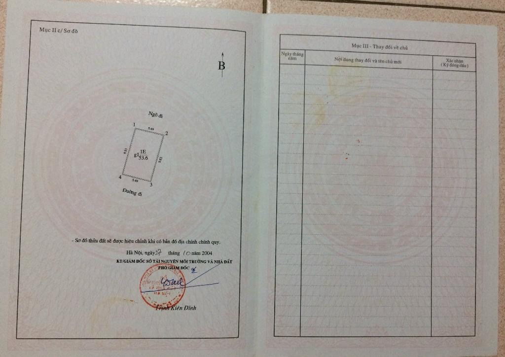 Bán đất tặng nhà phố Đội Nhân. Đường rộng ô tô vào cửa